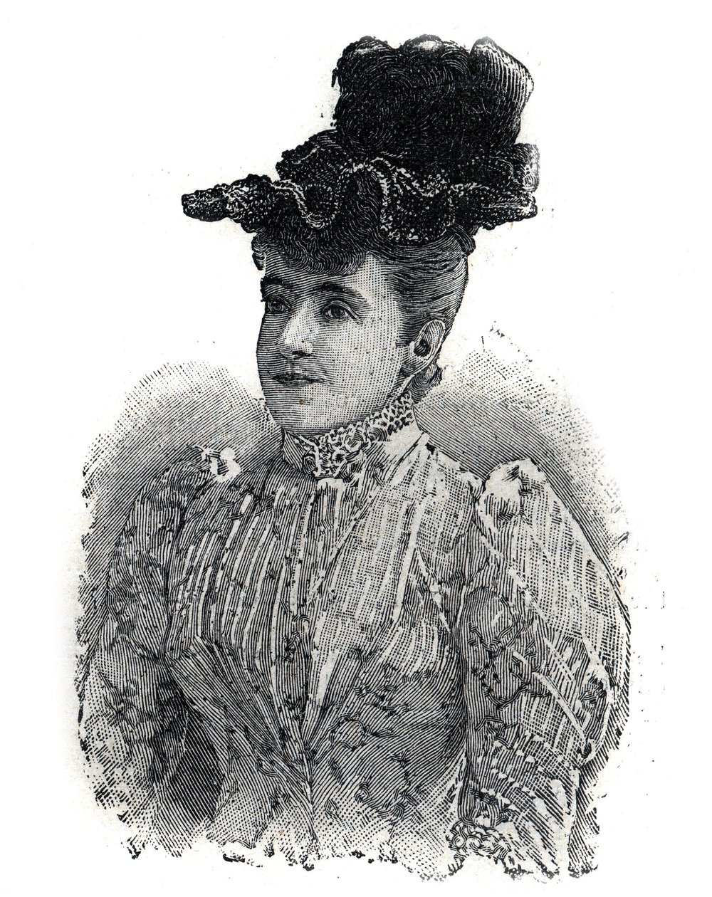 Retrato de Adelina Patti (1843-1919), cantora italiana. Gravação em "Le Petro Parisien". de Anonymous Anonymous