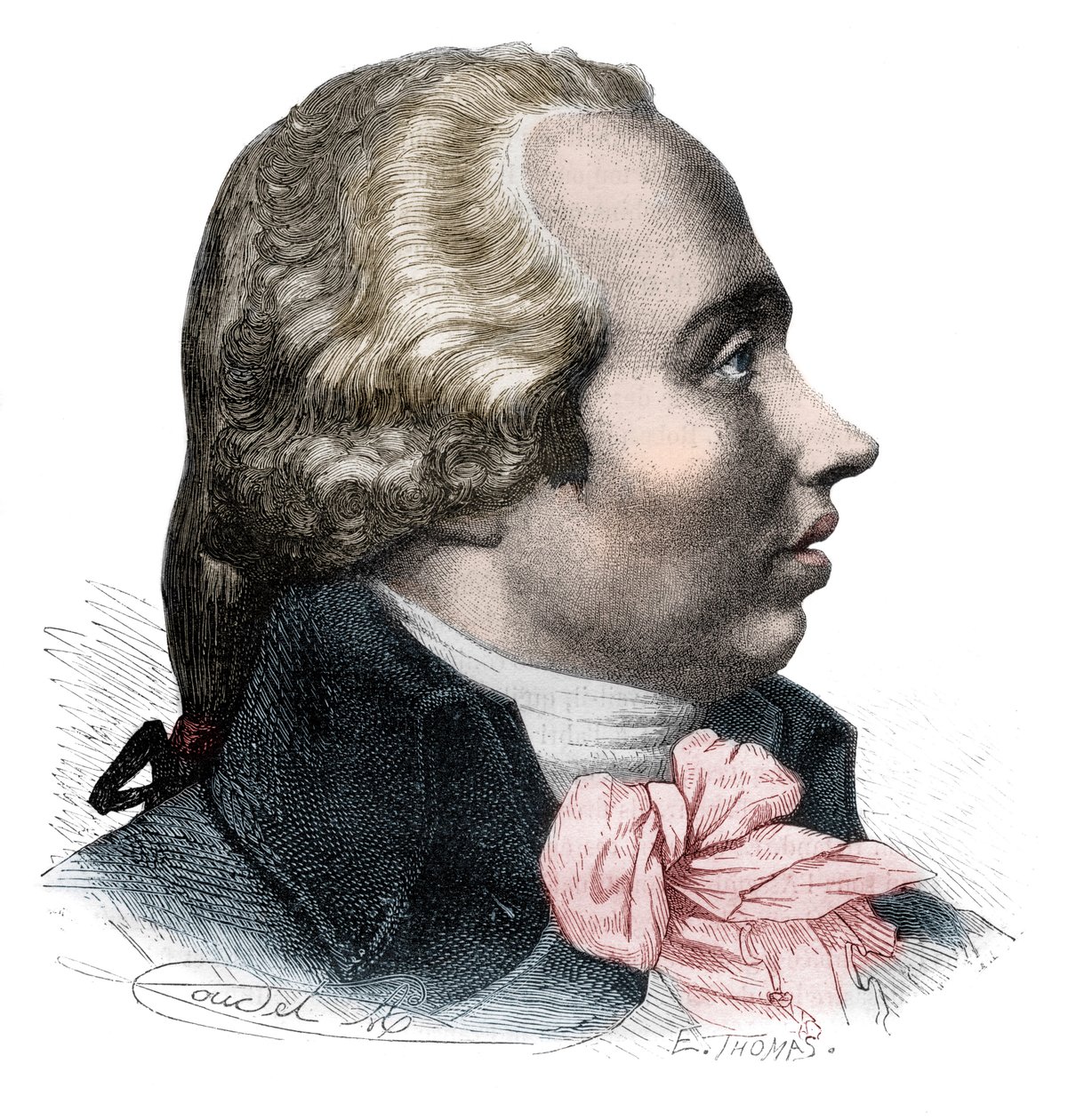 Retrato de Adrien-Marie Legendre (1752-1833) Matemático francês (litho) - Retrato de Adrien Marie Legendre, matemático francês (1752-1833) - Gravura em "Histoire des Girondins" de Alphonse de Lamartine (1790-1869) 1865-1866 - Coleção particular de Anonymous Anonymous