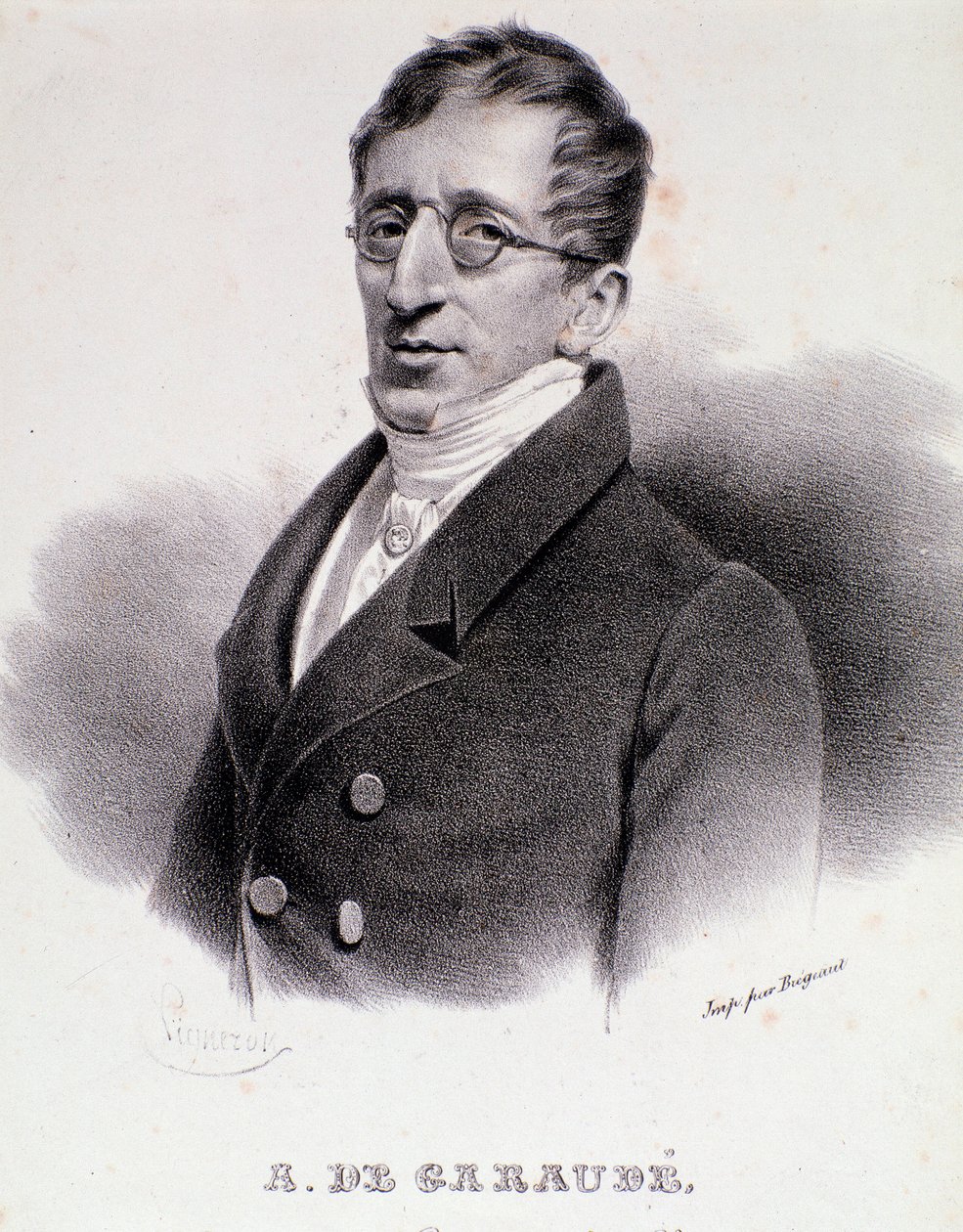 Retrato de Alexis de Garaude (1779-1852), compositor francês. Século XIX. de Anonymous Anonymous