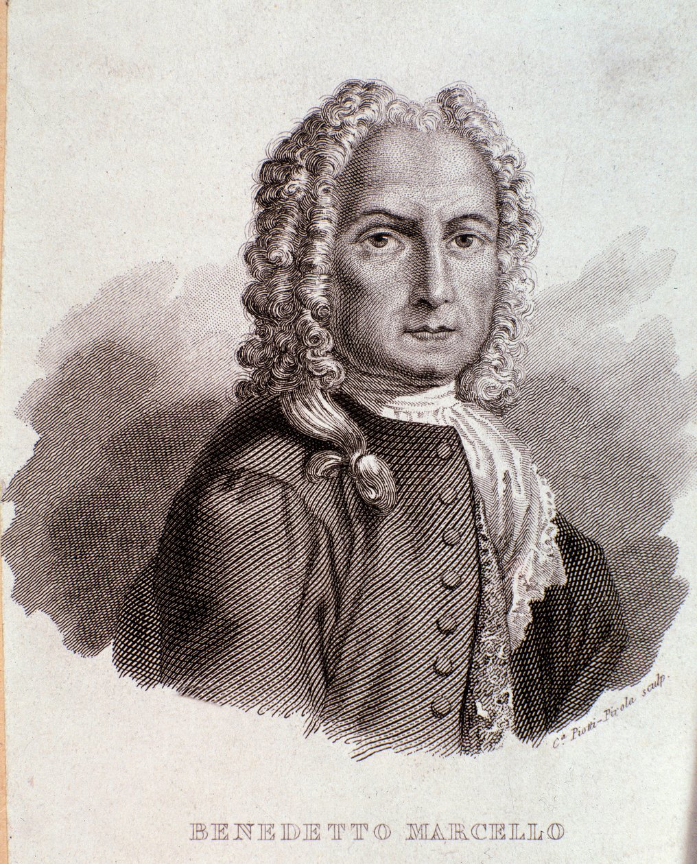 Retrato de Benedetto Marcello (gravura) de Anonymous Anonymous