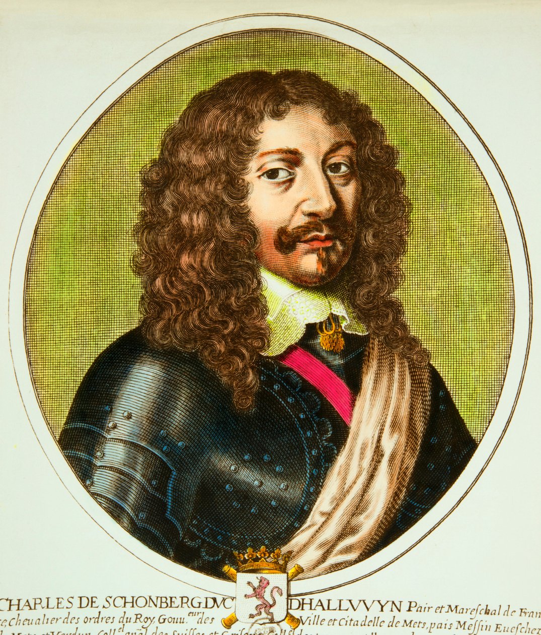 Retrato de Charles de Schomberg (1601-1656) Duque de Halluin, par e marechal da França sob Louis XIII, Coleção Privee de Anonymous Anonymous