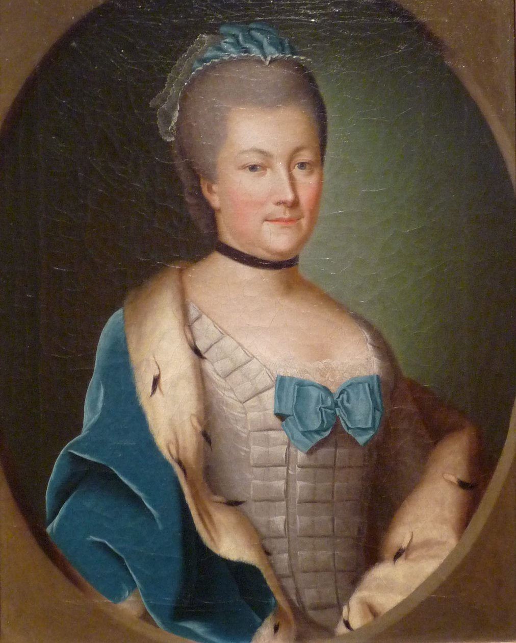 Retrato da Condessa Palatina Carolina de Zweibrücken, c.1750 (óleo sobre tela) de Anonymous Anonymous