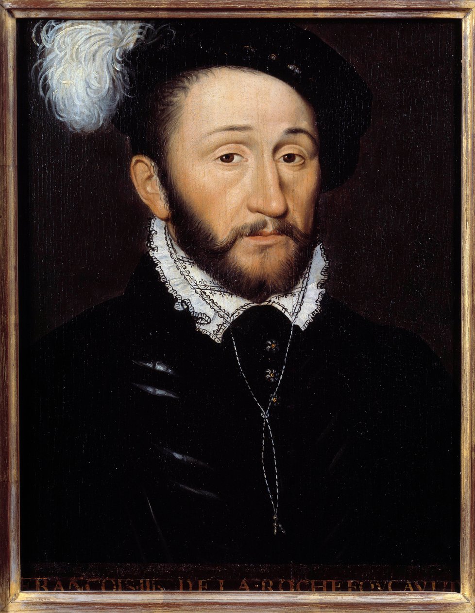 Retrato de François III de la Rochefoucauld, governador de Champagne (d. 1572) Pintura anónima. Século XVI. Sol 0,33x0,23 m de Anonymous Anonymous