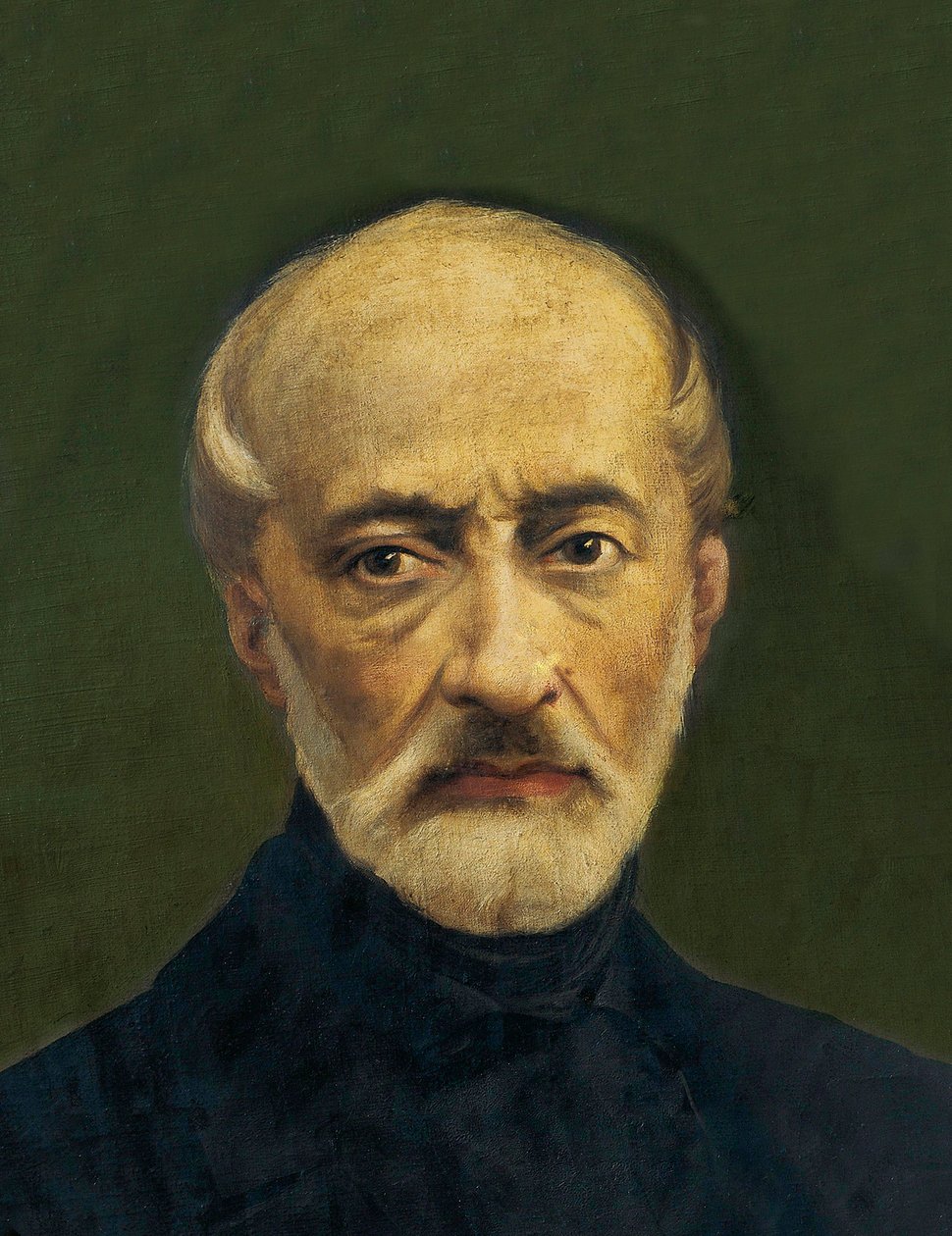 Retrato de Giuseppe Mazzini (1805-1872), político e nacionalista italiano. Pintura anônima de Anonymous Anonymous