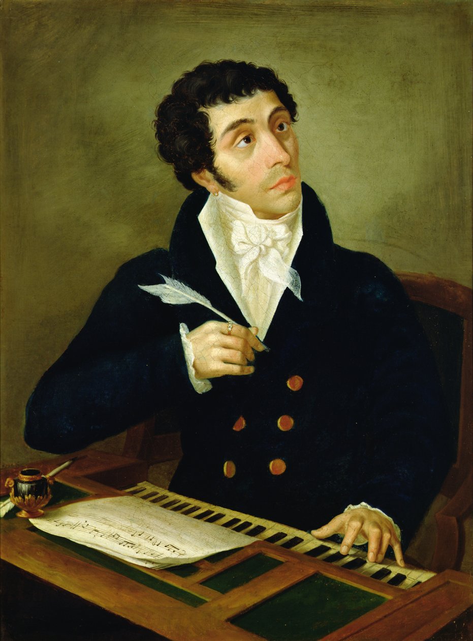 Retrato de Giuseppe Pilotti (1784-1838) (óleo sobre tela) de Anonymous Anonymous
