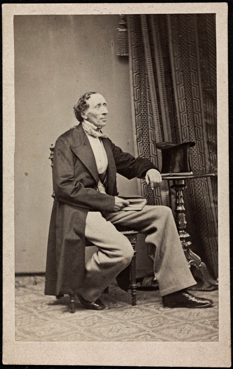 Retrato de Hans Christian Andersen (1805-1875), Anónimo . Fotografia, ca. 1865. Coleção Particular de Anonymous Anonymous