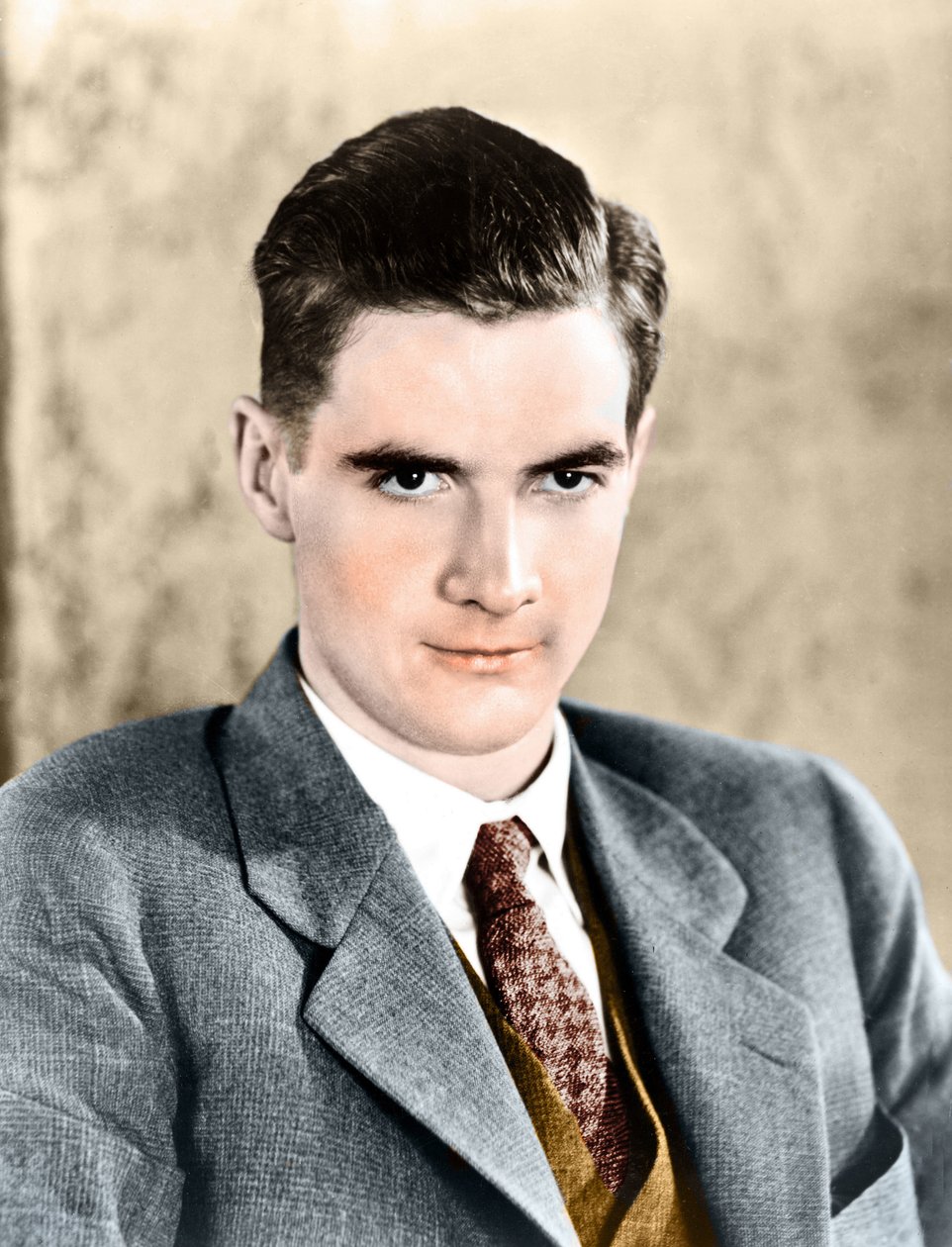 Retrato de Howard Robard Hughes em 1934. Industrialista e produtor americano. 1905 - 1976. de Anonymous Anonymous