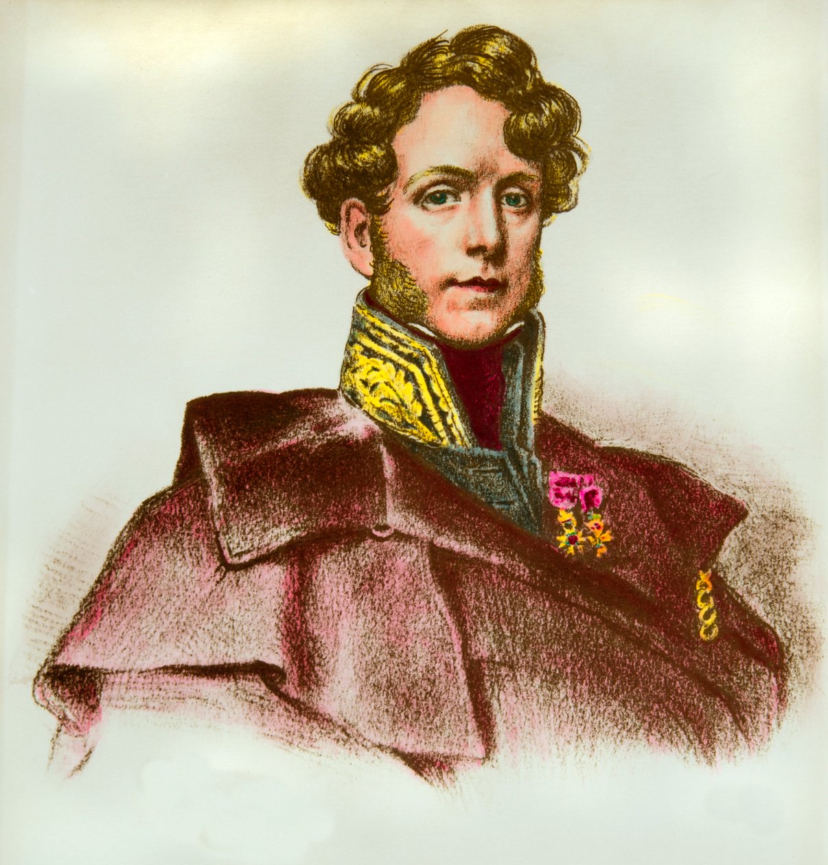 Retrato de Jacques Boucher de Perthes (Jacques Boucher de Crevecoeur) (1788-1868) Diretor de Alfândega e Pré-História, Coleção Privee de Anonymous Anonymous