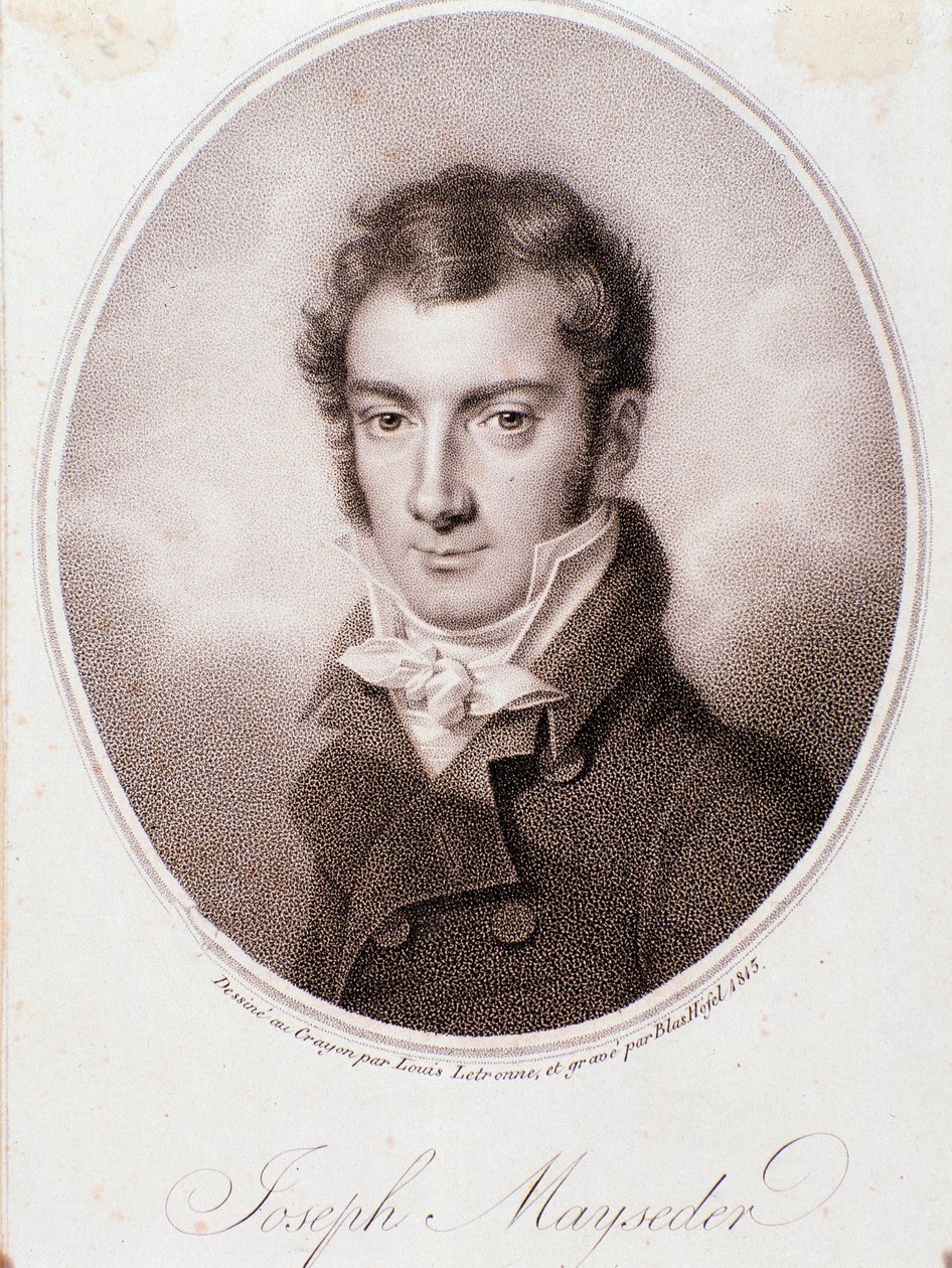 Retrato de Joseph Mayseder (litografia) de Anonymous Anonymous