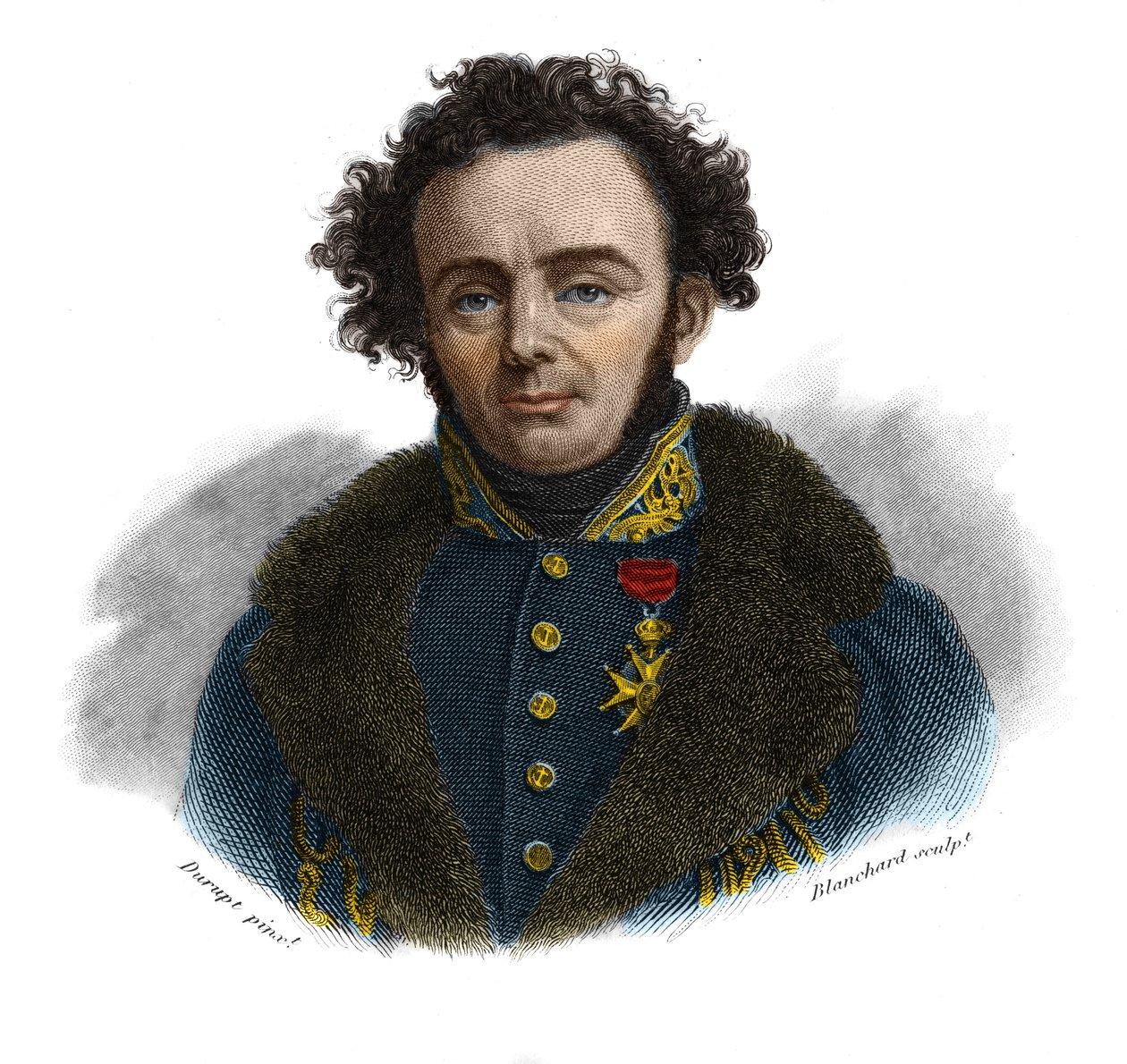 Retrato de Joseph Paul Gaimard, naturalista francês (1796-1858) em "Retratos e história de homens úteis: homens e mulheres de todos os países e condições, que adquiriram direitos ao reconhecimento dos homens" publicado e propágulos da Societe M de Anonymous Anonymous