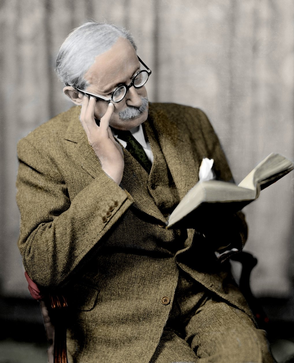 Retrato de Leon Blum (1872-1950), político francês por volta de 1940 de Anonymous Anonymous