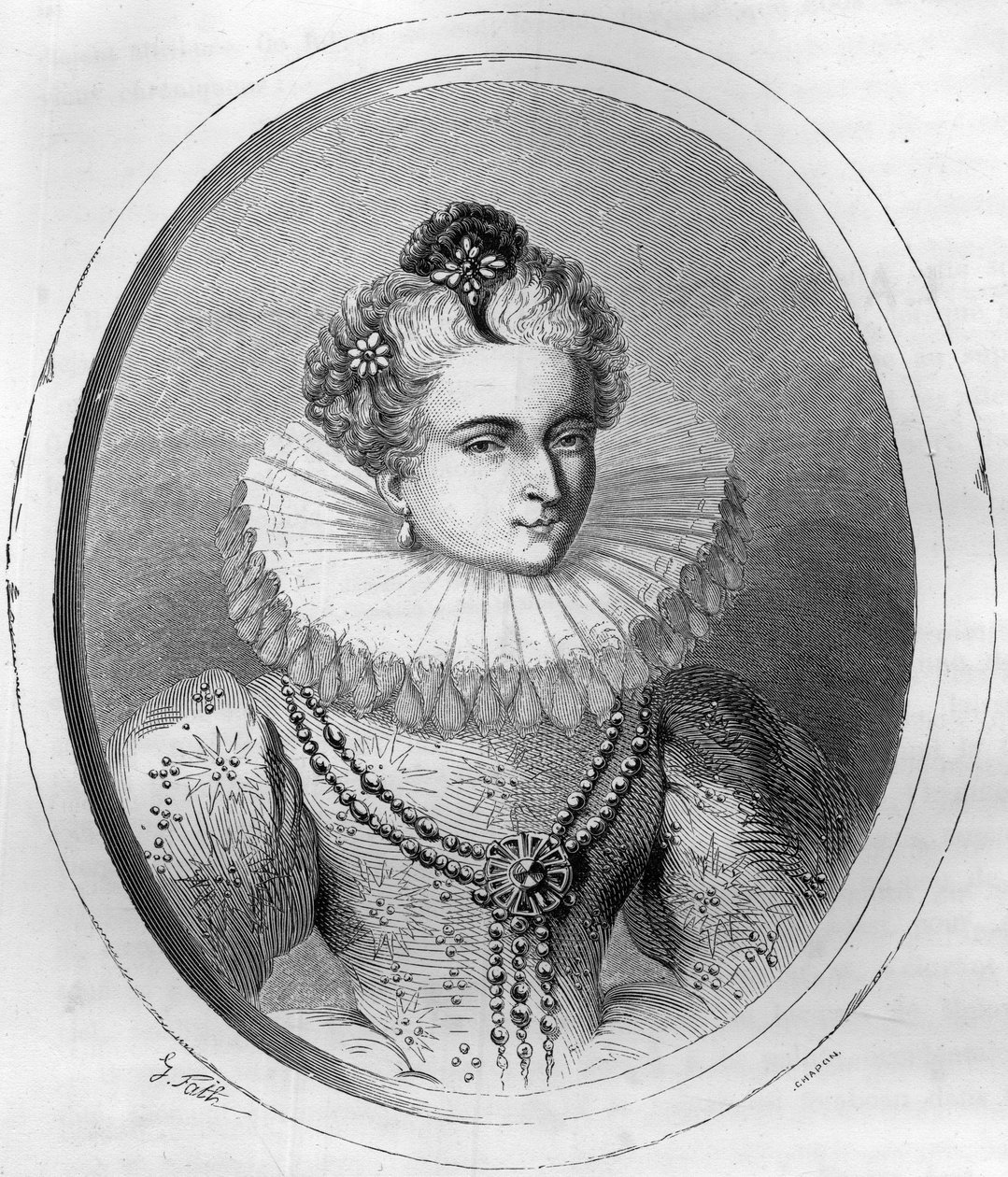 Retrato de Leonora Dori (ou Dosi) dit Galigai, marechale d