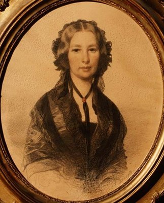 Retrato de Lili Cartwright (1805-1902) de Anonymous Anonymous
