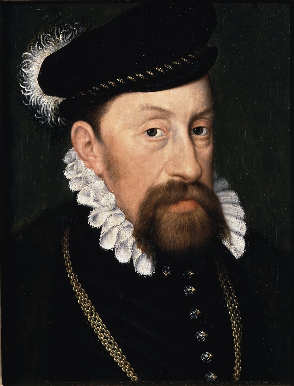 Retrato de Maximilien II, Imperador do Sacro Império Germânico (óleo sobre tela) de Anonymous Anonymous