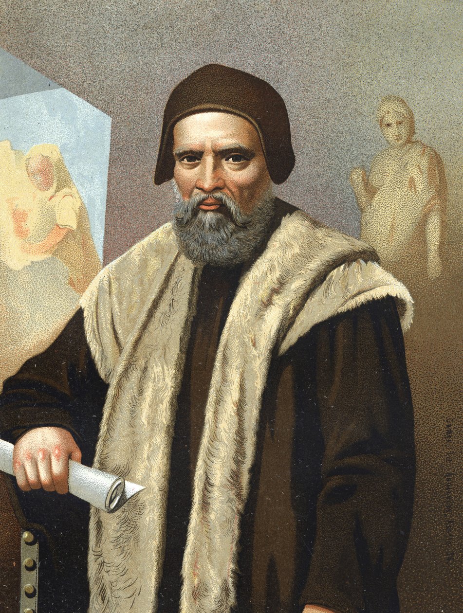 Retrato de Miguel Ângelo Buonarroti este Michel Ange (Michelangelo ou Michelangelo de Anonymous Anonymous