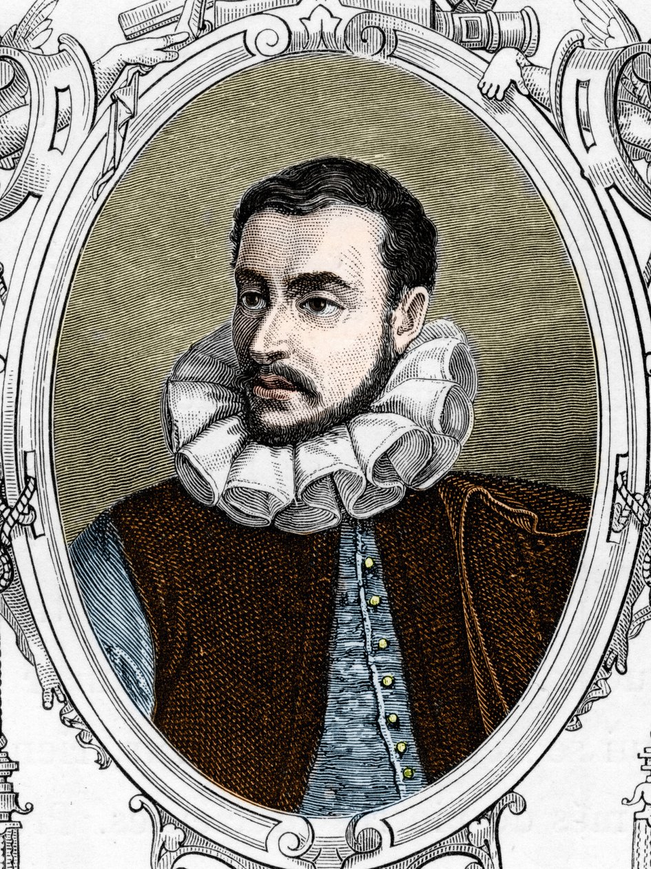 Retrato de Paolo Caliari disse Paolo Veronese (1528-1588) pintor italiano. 1859 gravura em "as galerias da Europa - Itália" por armengaud. Colecção privada. de Anonymous Anonymous
