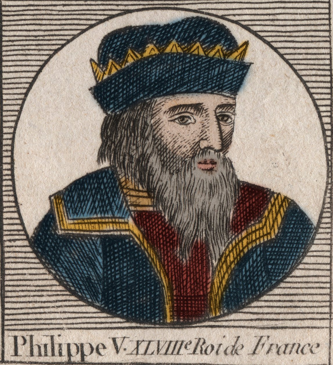 Retrato de Filipe V o Longo (1294 - 1322), Rei da França - Philippe V (1294-1322) 
