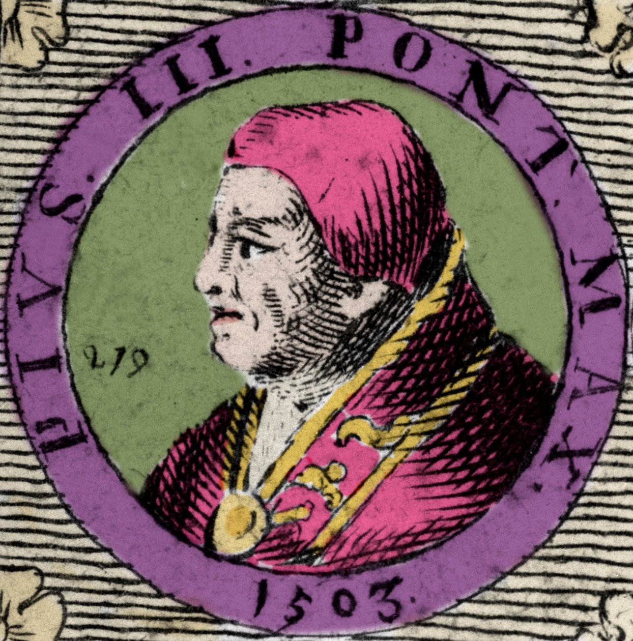 Retrato de Pio III, Francesco Todeschini Piccolomini (1439-1503), eleito Papa em 22 de setembro de Anonymous Anonymous
