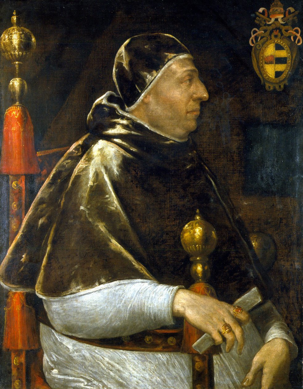 Retrato do Papa Alexandre VI (Rodrigo Borgia 1431-1503). pintura anónima. . Milão. de Anonymous Anonymous