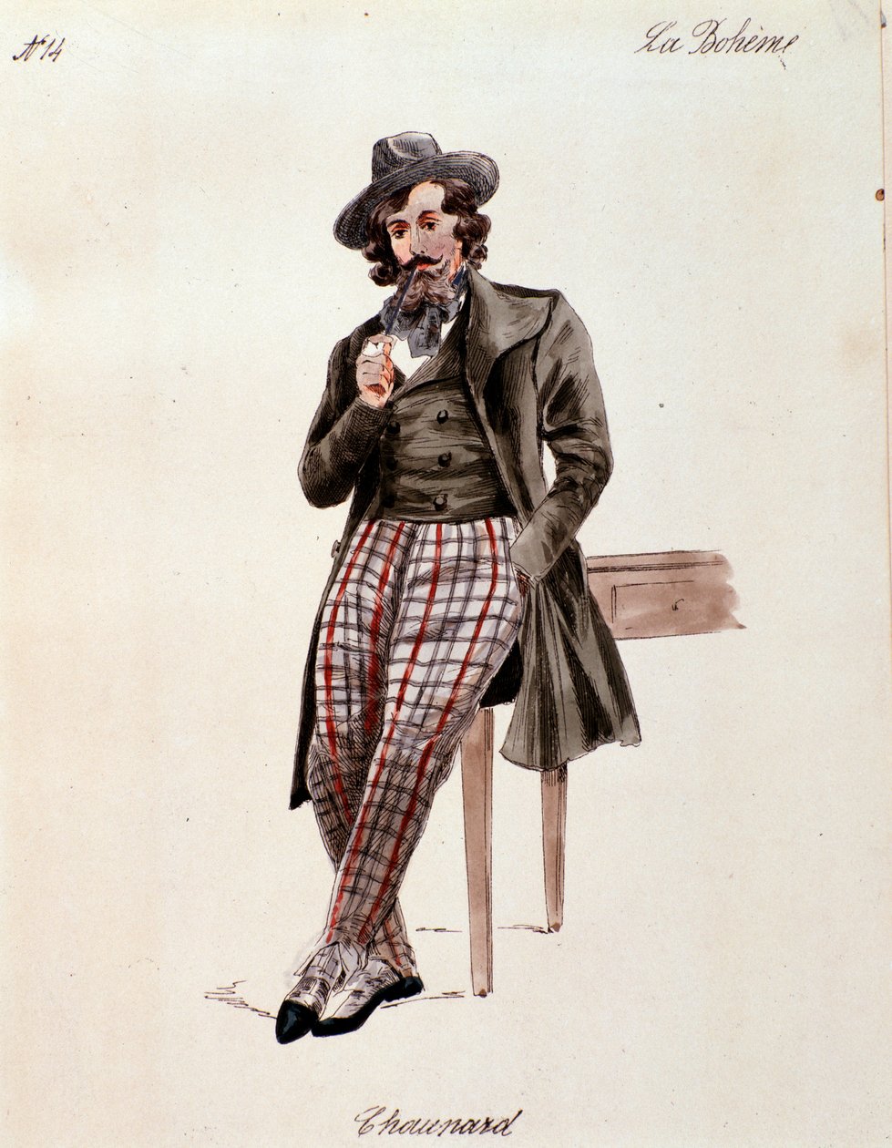 Retrato de Schaunard, de La boheme de Puccini (1892-1895) de Anonymous Anonymous