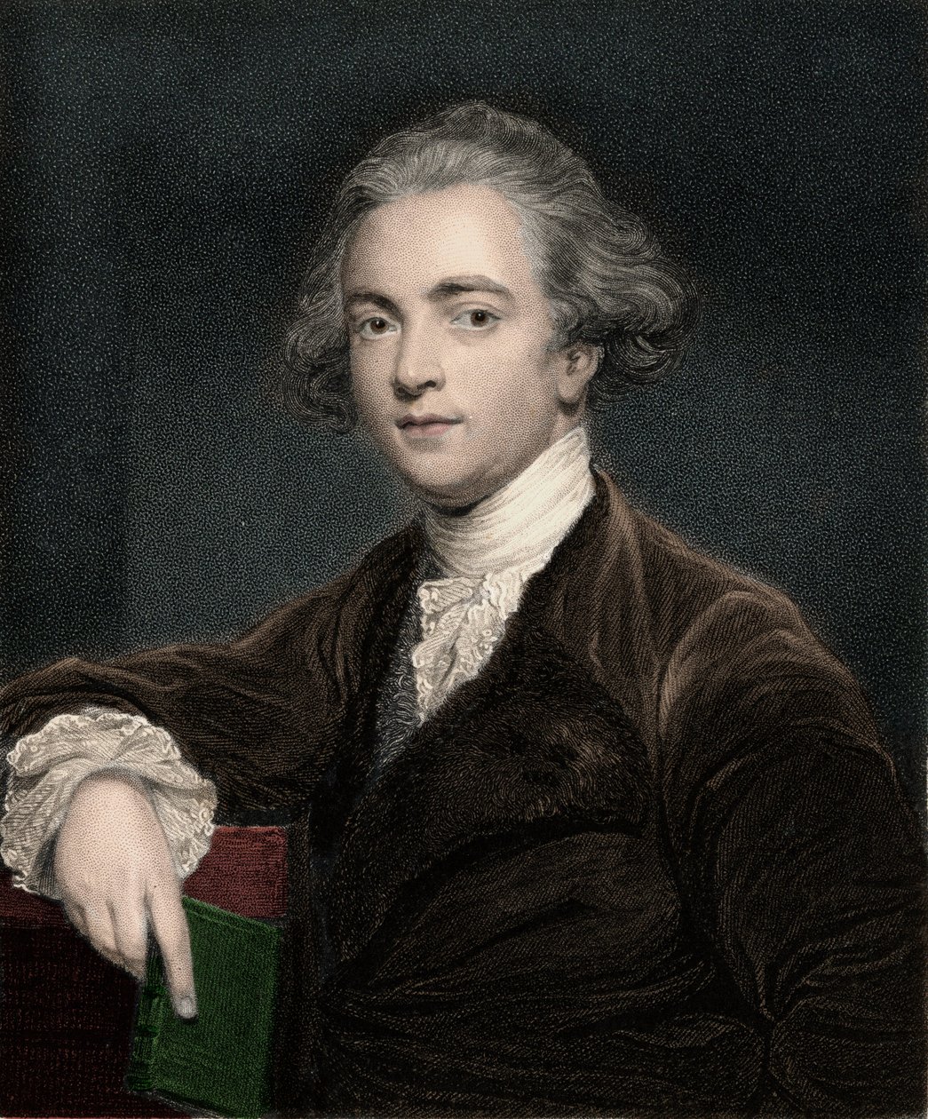 Retrato de Sir William Jones (1746-1794), linguista inglês - Sir William Jones 1746-1794 - filólogo inglês de Anonymous Anonymous