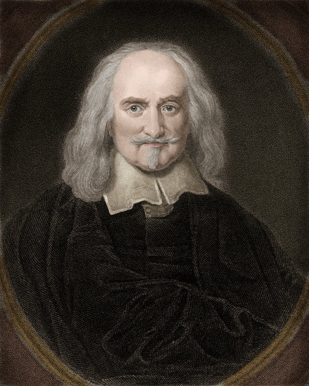 Retrato de Thomas Hobbes (1588-1679) Filósofo inglês - Thomas Hobbes 1588-1679 Filósofo inglês e teórico político de Anonymous Anonymous