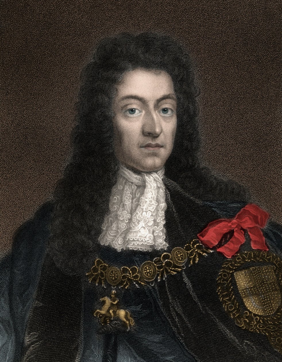 Retrato de Guilherme III, Príncipe de Orange (1650-1702), também conhecido como Rei Guilherme III da Inglaterra, Guilherme II da Escócia e Irlanda - Rei Guilherme III, Retrato de Guilherme de Orange (1650-1702) de Anonymous Anonymous