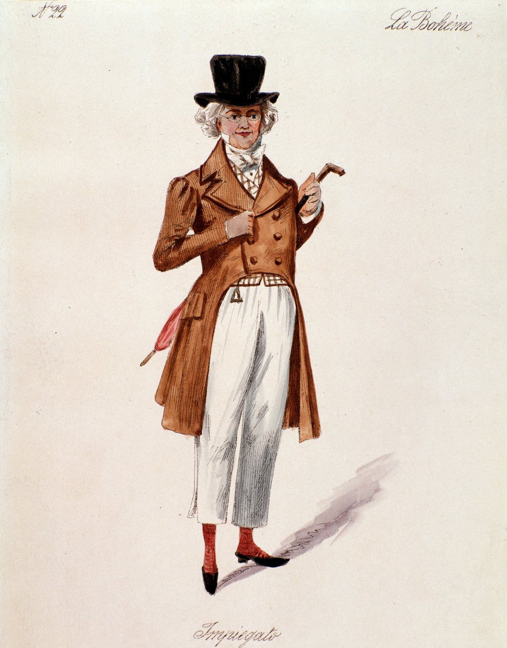 Retrato de um lojista, de La boheme de Puccini (1892-1895) de Anonymous Anonymous