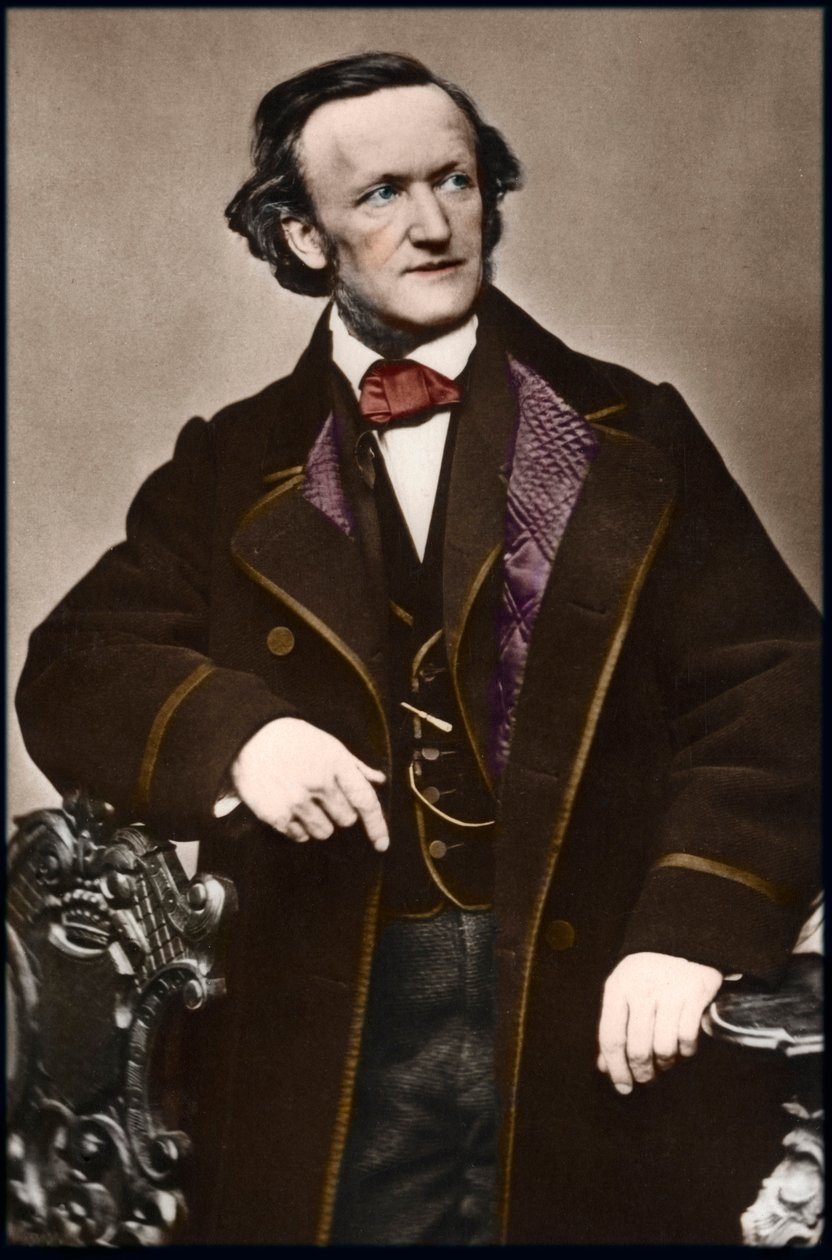 Retrato do compositor Richard Wagner (1813-1883) - Retrato de Richard Wagner (1813-1883), compositor alemão. de Anonymous Anonymous