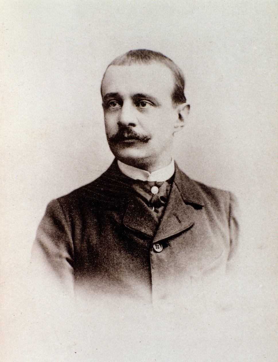Retrato do compositor inglês Charles Bordes (foto a p/b, c.1900) de Anonymous Anonymous