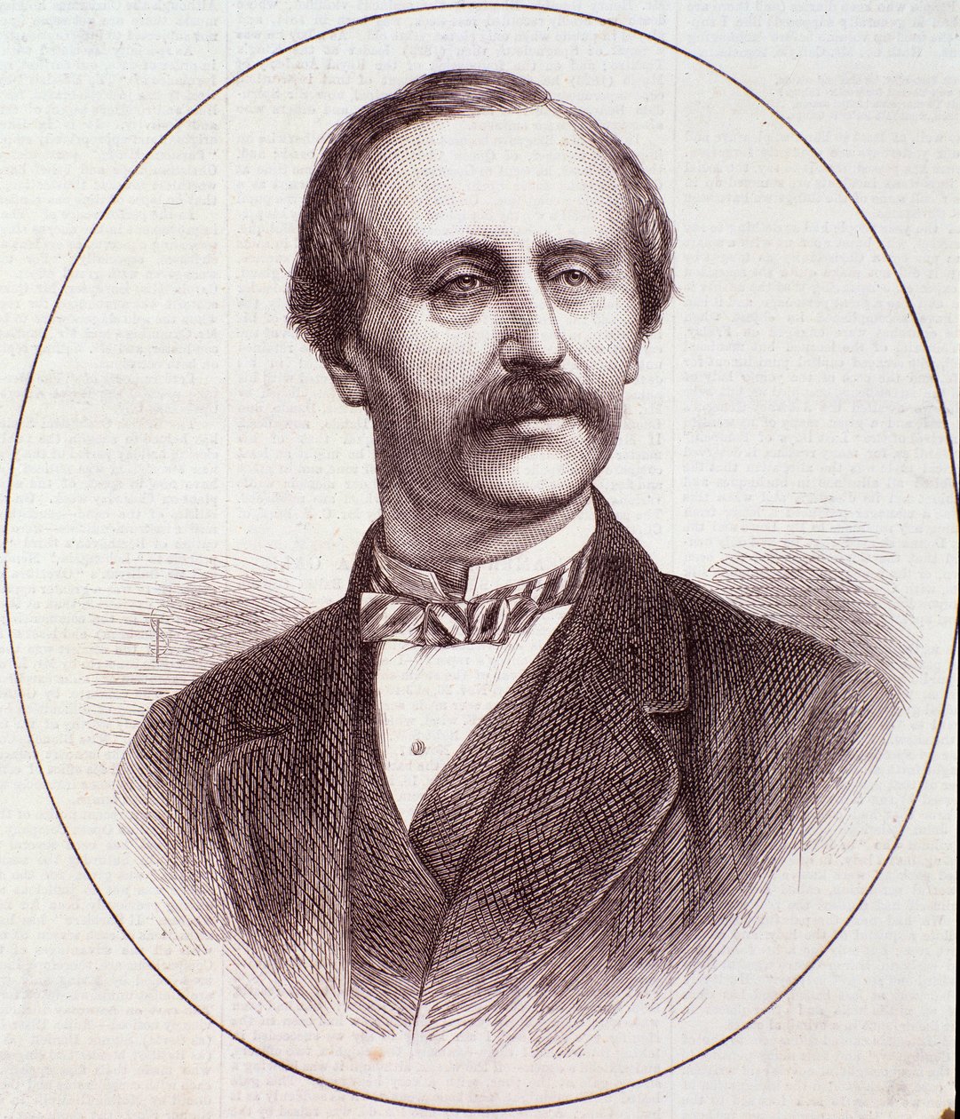 Retrato do violinista inglês Henry Gamble Blagrove (Gravura de Anonymous Anonymous