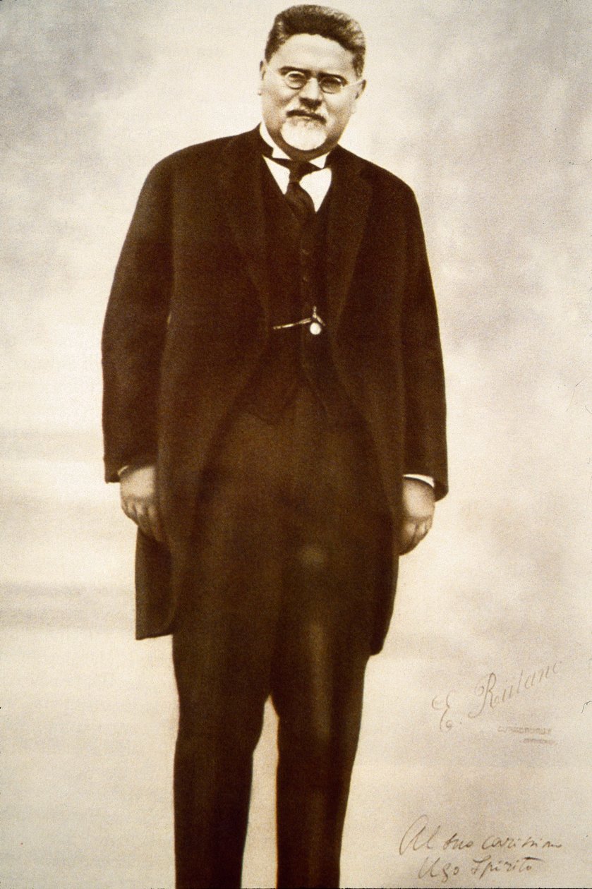 Retrato do filósofo italiano Giovanni Gentile (foto a p/b) de Anonymous Anonymous