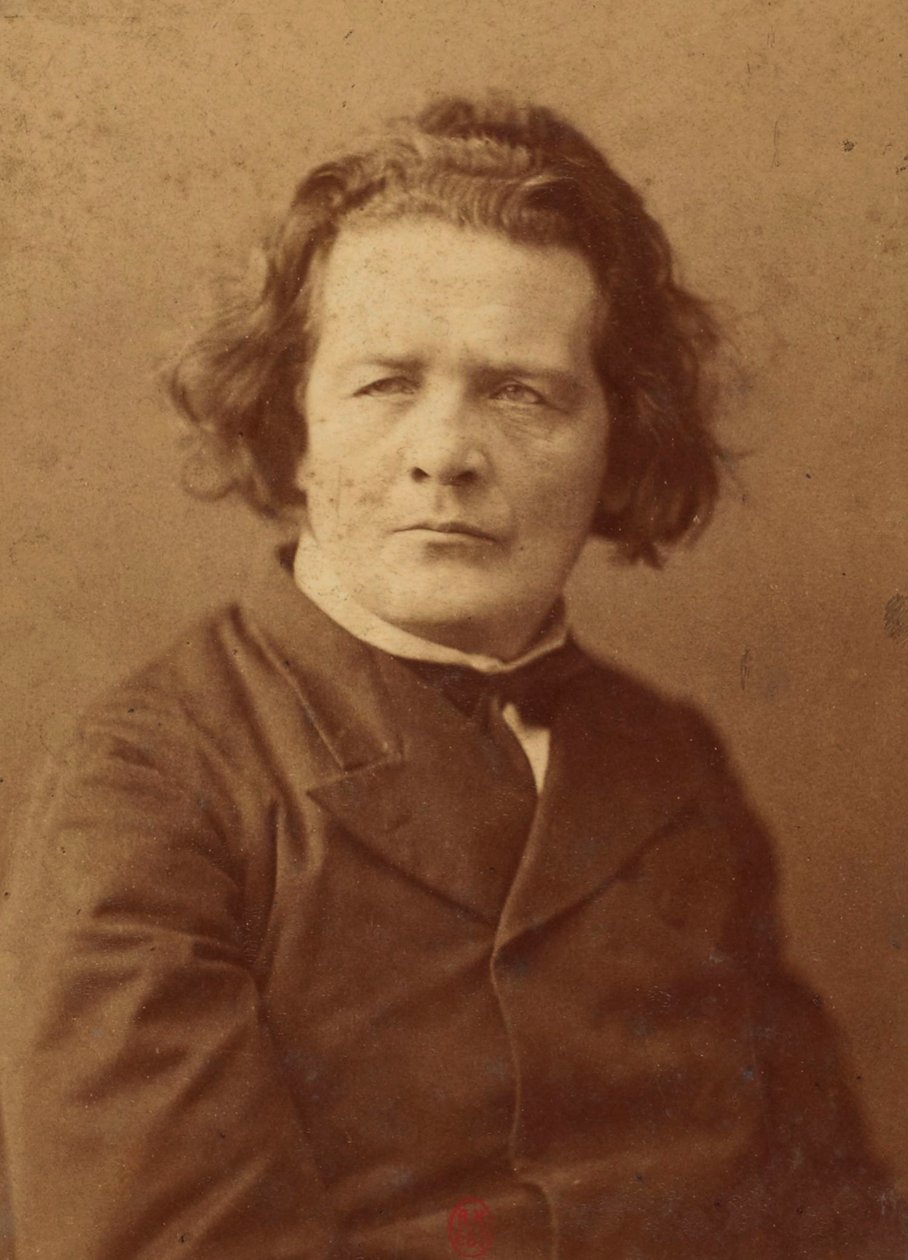 Retrato do compositor Anton Rubinstein (1829-1894), Anónimo . Foto Albumina. Coleção Particular de Anonymous Anonymous