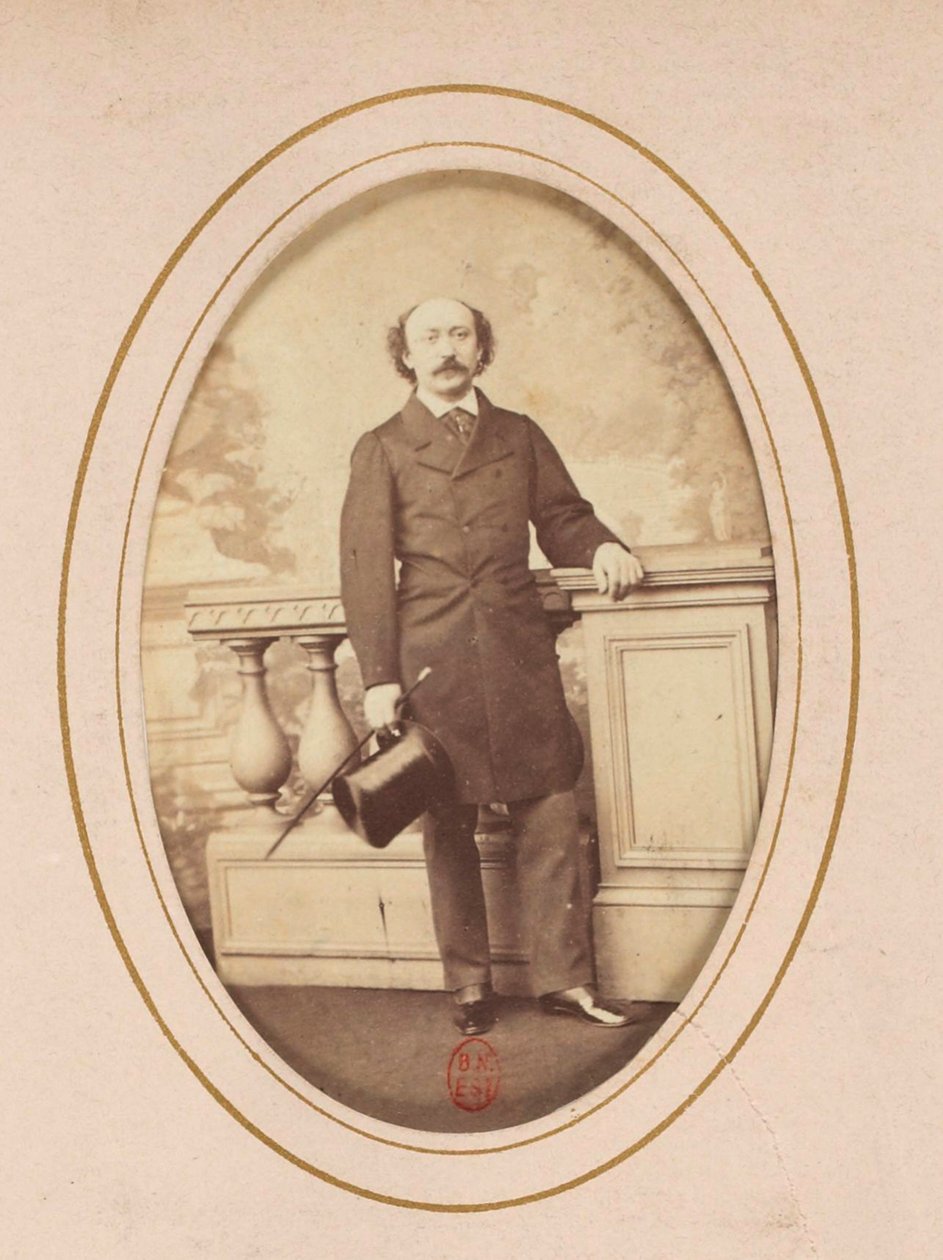 Retrato do compositor Luigi Arditi (1822-1903), Anônimo . Foto Albumina. Coleção Particular de Anonymous Anonymous