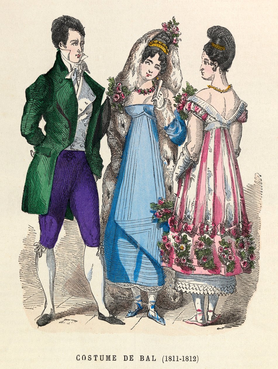 Fatos do baile de finalistas em 1811 - 1812 - coleção particular de Anonymous Anonymous