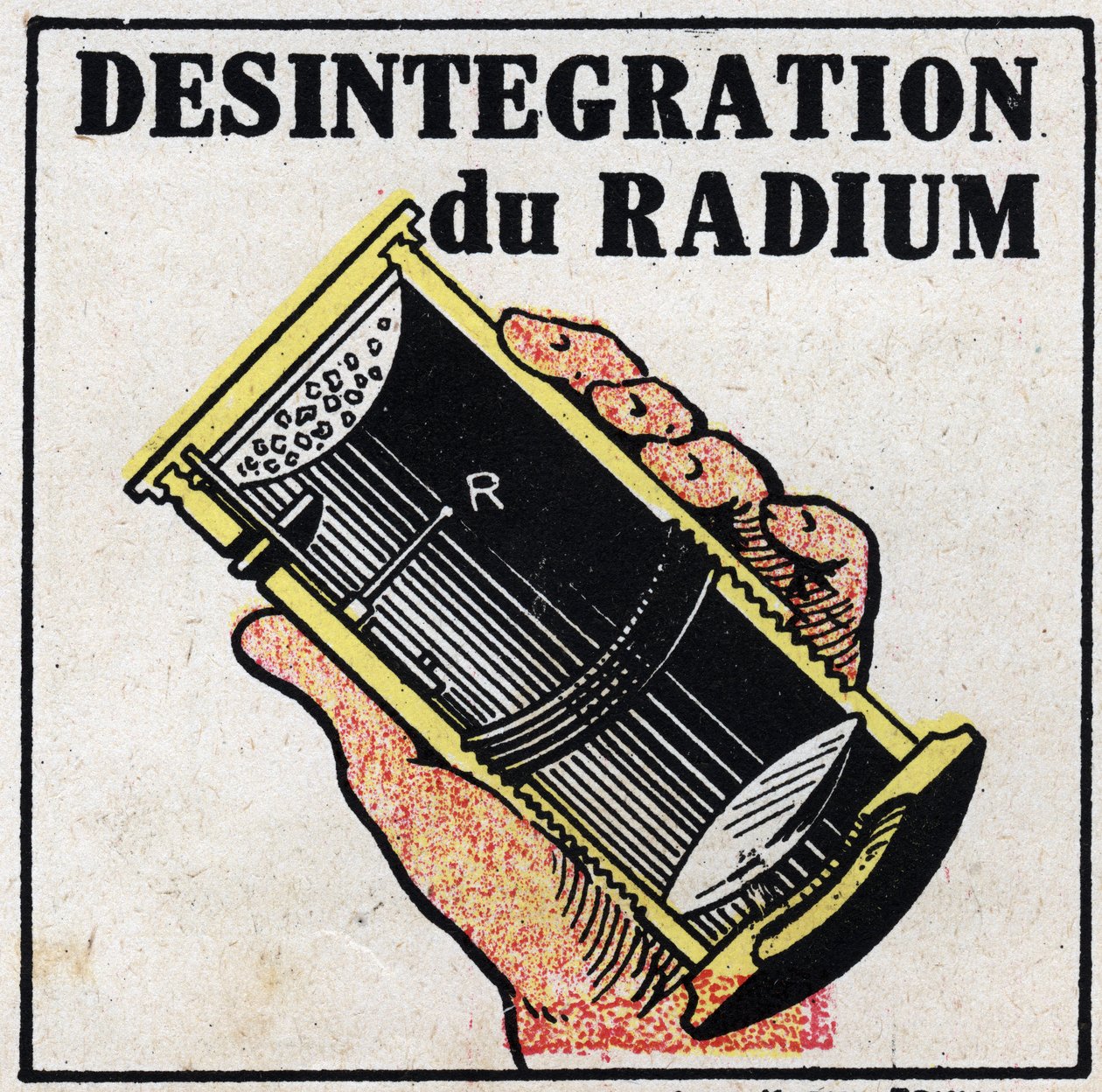 Rádio: desintegração do rádio. Ilustração anónima de 1925. Coleção privada. de Anonymous Anonymous