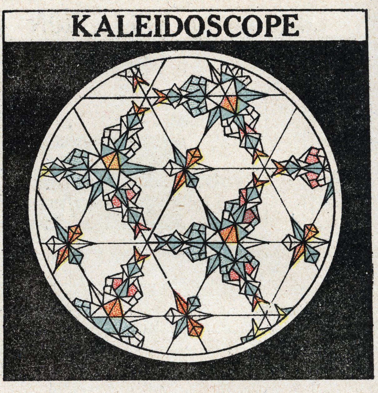 Reflexo de luz: um caleidoscópio. Ilustração anónima de 1925. Colecção privada. de Anonymous Anonymous