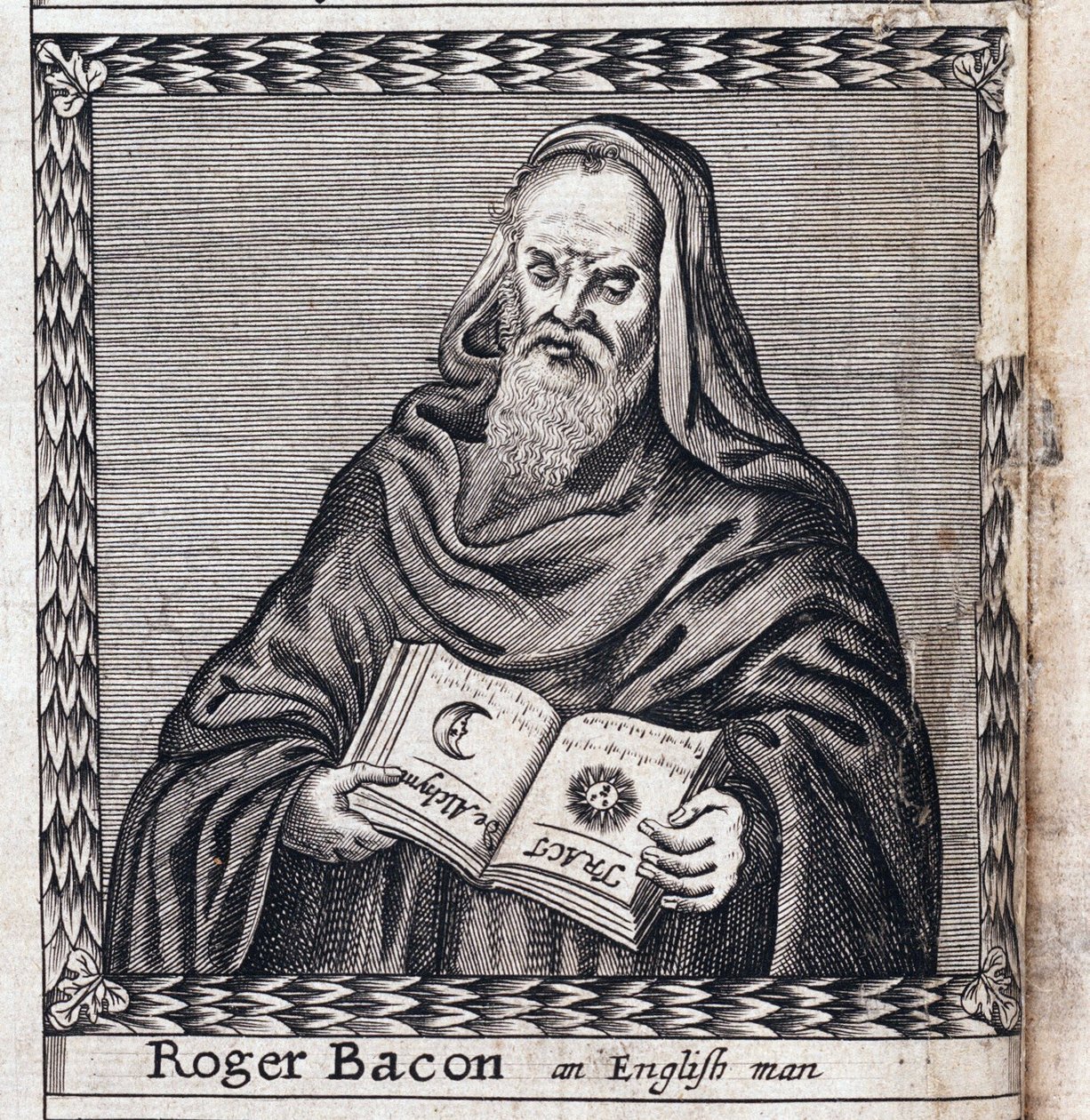 Roger Bacon (1214-1294), apelidado Doutor Mirabilis (Médico Admirável) - Obra anónima, gravura de Anonymous Anonymous