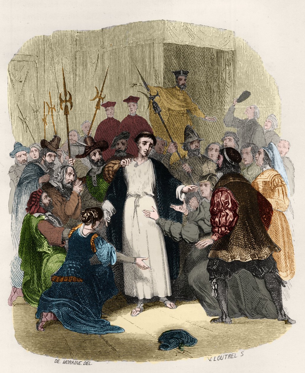 São João de Ávila (1499-1569), acusado de heresia pela inquisição do século XVI. Ilustração em "Mysteres of the Inquisition and Other Secret Societies of Spain" de Victor de Fereal, Suberwick, Manuel Galo de Cuendias. de Anonymous Anonymous