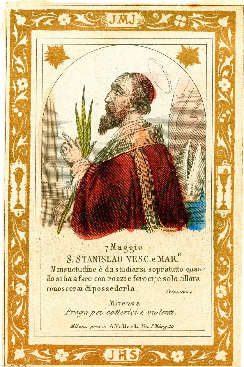 Santo Estanislau, o Mártir (gravura de Anonymous Anonymous