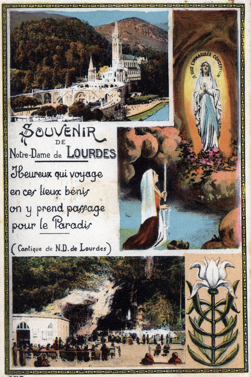 Cartão postal de Lourdes - Hautes Pyrenees (65) por volta de 1900. de Anonymous Anonymous