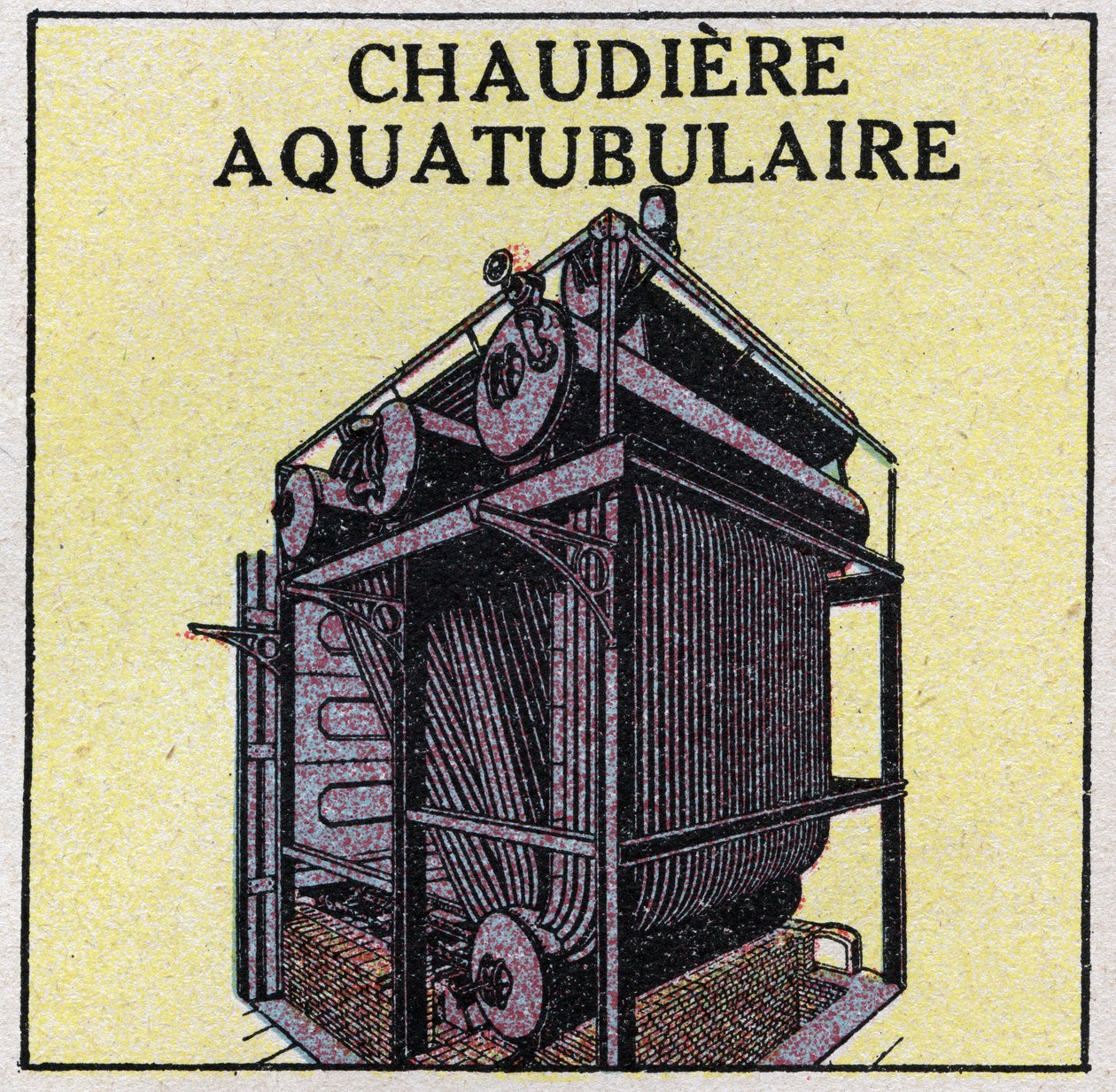 Geradores de vapor: caldeira aquatubular. Ilustração anónima de 1925. Coleção privada. de Anonymous Anonymous