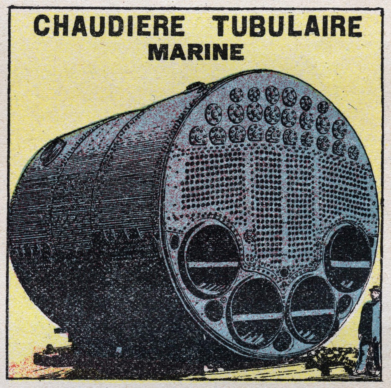 Geradores de vapor: caldeira tubular marítima. Ilustração anónima de 1925. Coleção privada. de Anonymous Anonymous