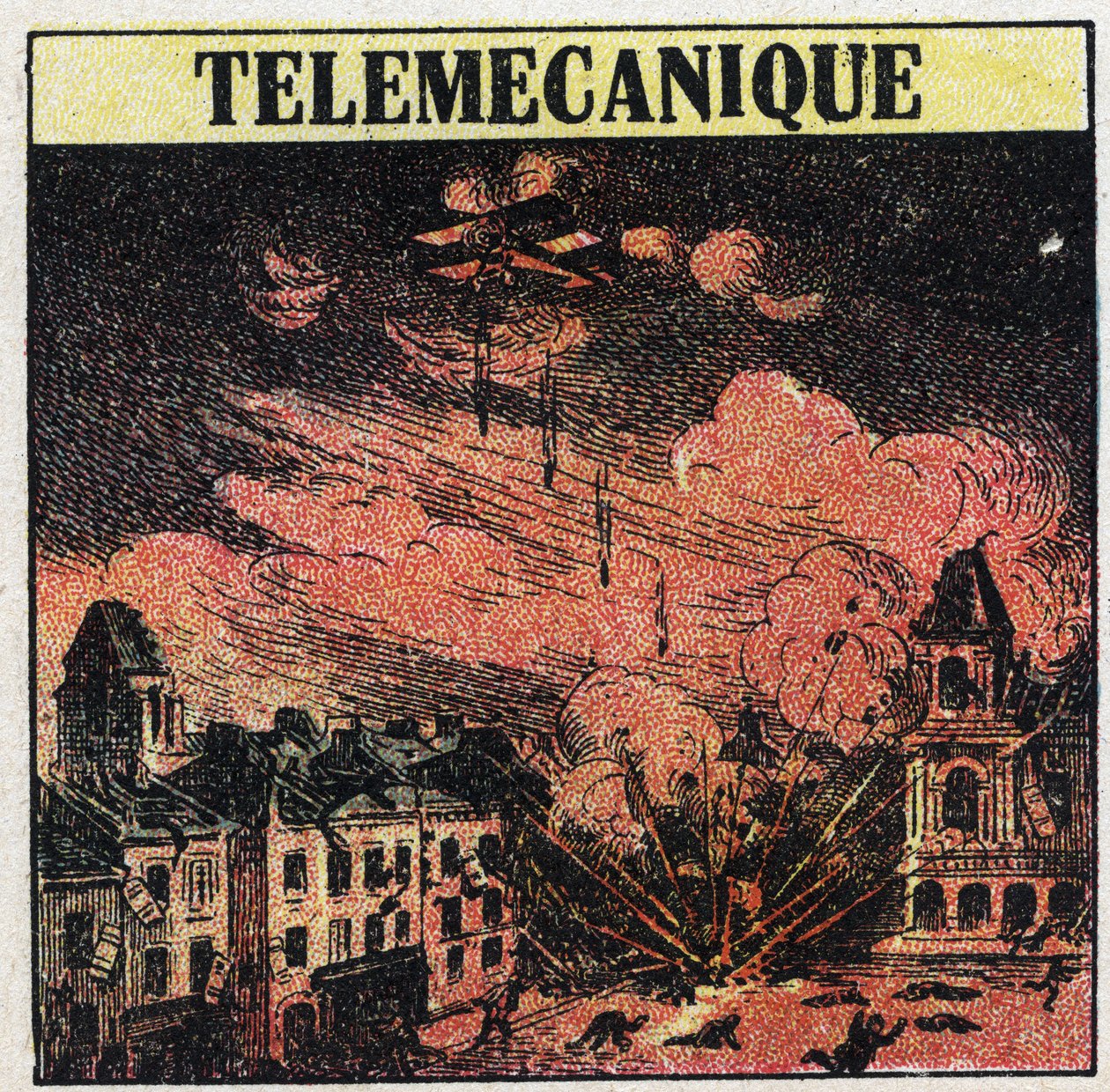 T.S.F.: telemecanics, a arte de controlar a distância por meio de ondas electromagnéticas. Ilustração anónima de 1925. Coleção privada. de Anonymous Anonymous