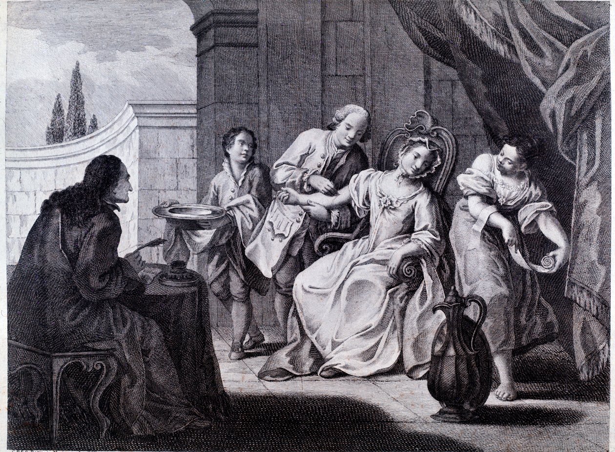 A Bloodletting, técnica médica (gravação de Anonymous Anonymous