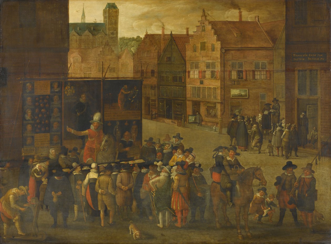 O charlatão, c.1619-25 (óleo sobre painel) de Anonymous Anonymous