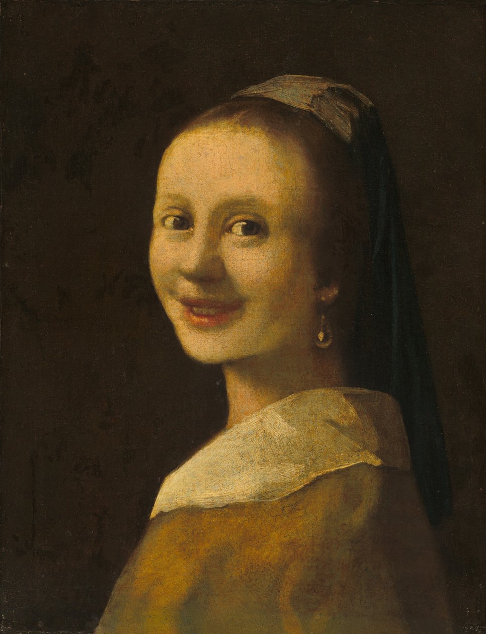 The Smiling Girl, c.1925 (óleo sobre tela) de Anonymous Anonymous