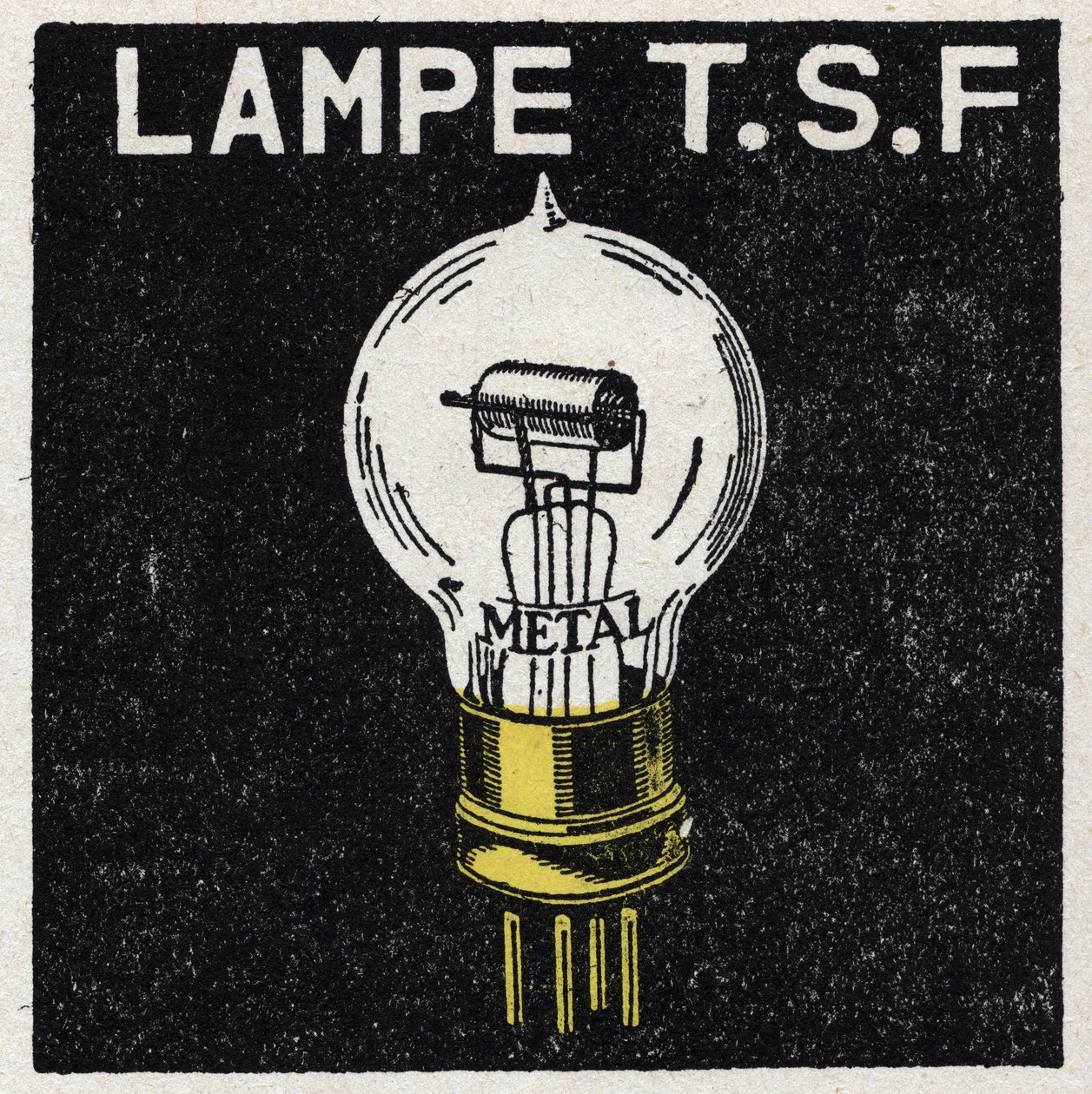 A T.S.F.: Lâmpada T.S.F. Ilustração anónima de 1925. Coleção privada. de Anonymous Anonymous