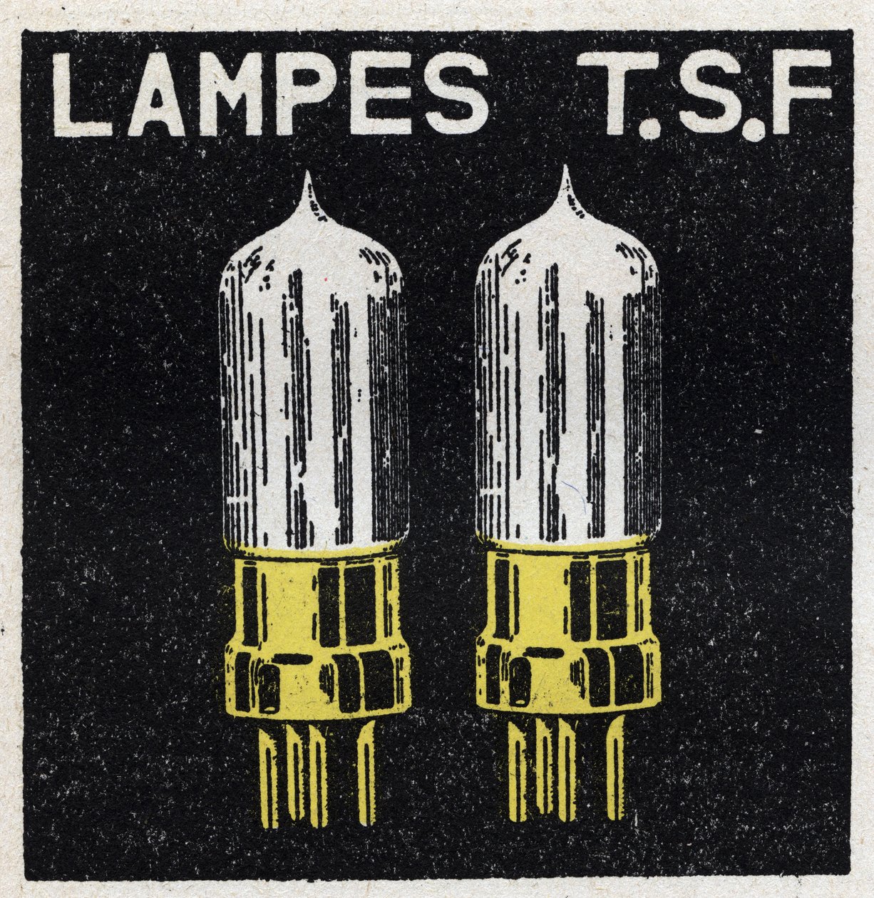 A T.S.F.: Lâmpadas T.S.F. Ilustração anónima de 1925. Coleção privada. de Anonymous Anonymous