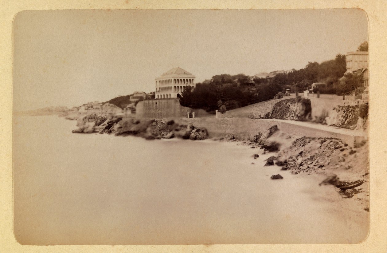 A cidade de Marselha e arredores cerca de 1885 -1890: La route de la Corniche, Colecção privada de Anonymous Anonymous